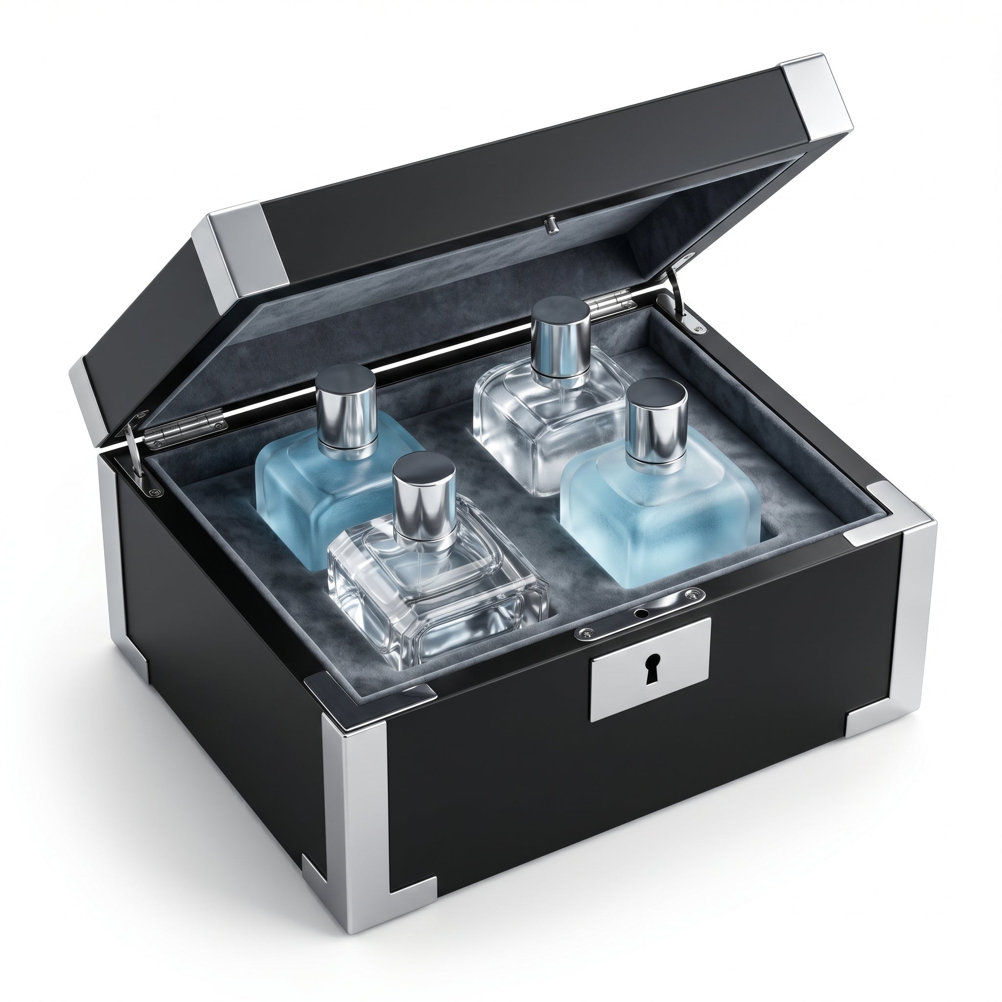 The Silver Mystery Chest | 4 Authentic Designer Perfumes
